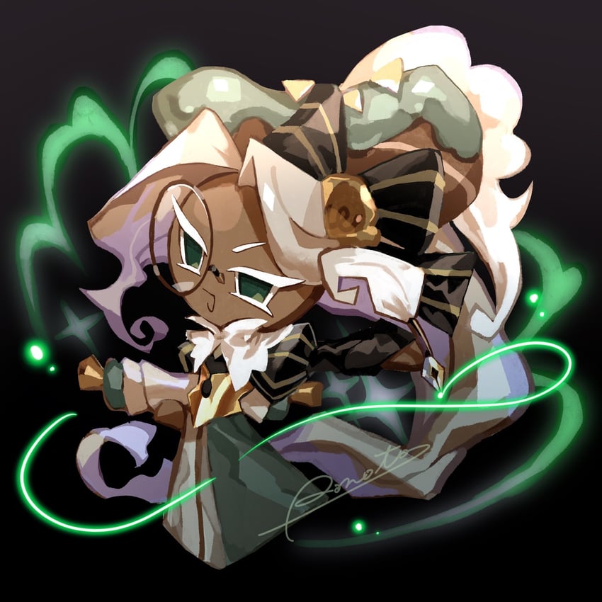 eclair cookie (cookie run and 1 more) drawn by rn9j