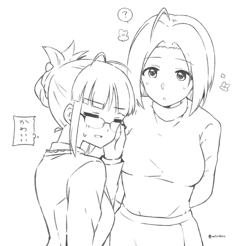 miura azusa and akizuki ritsuko (idolmaster and 2 more) drawn by merukyara