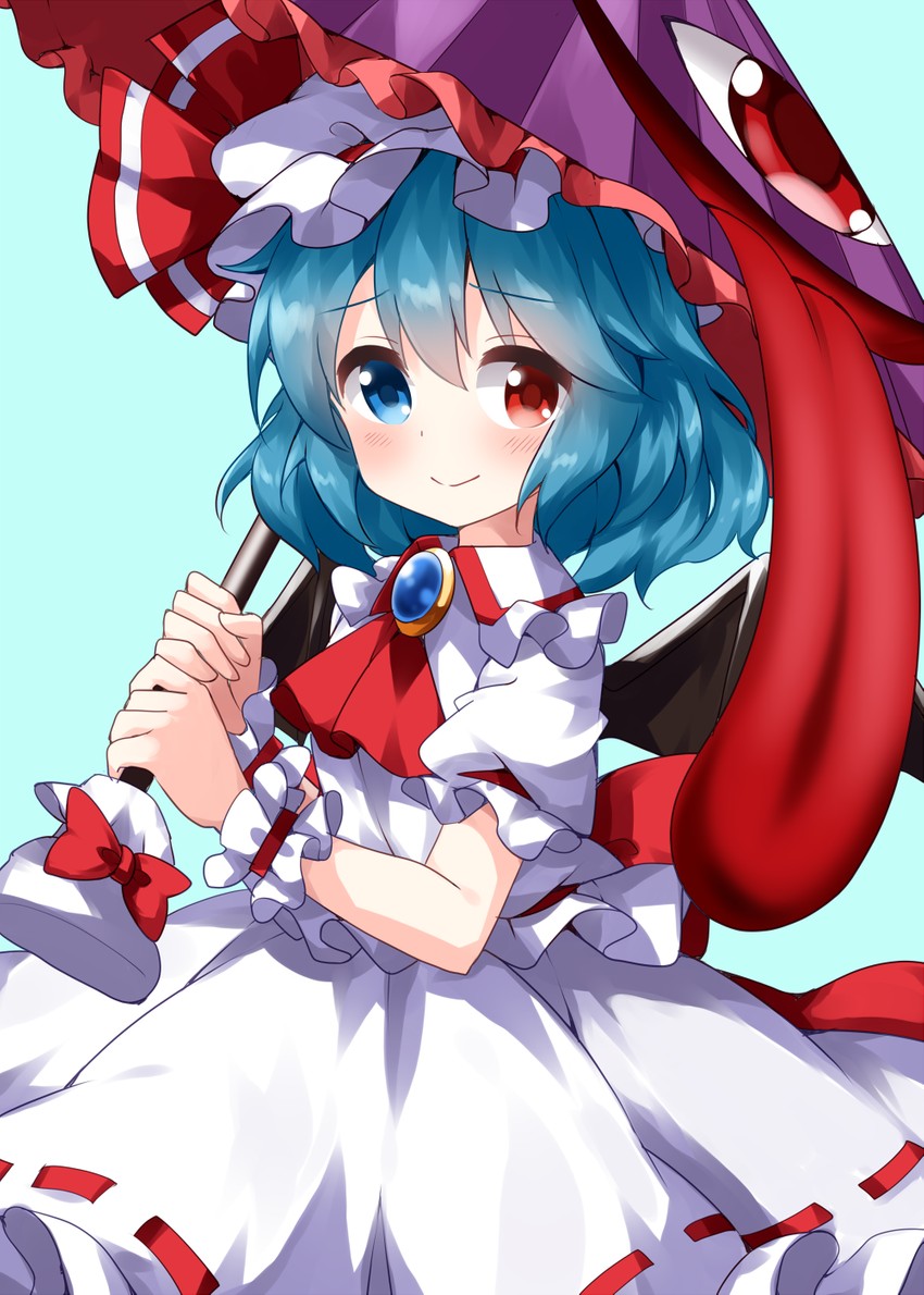 remilia scarlet and tatara kogasa (touhou) drawn by ruu_(tksymkw)