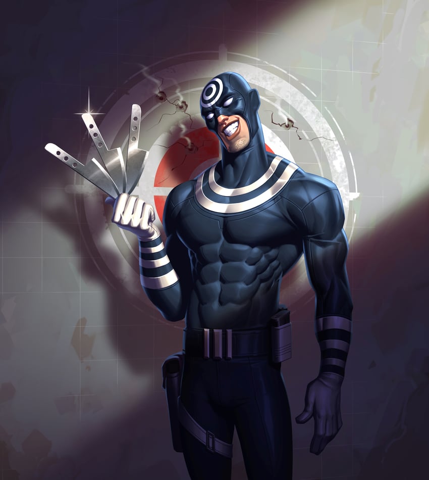 bullseye (marvel and 1 more) drawn by marcelo_vignali and mooncolony