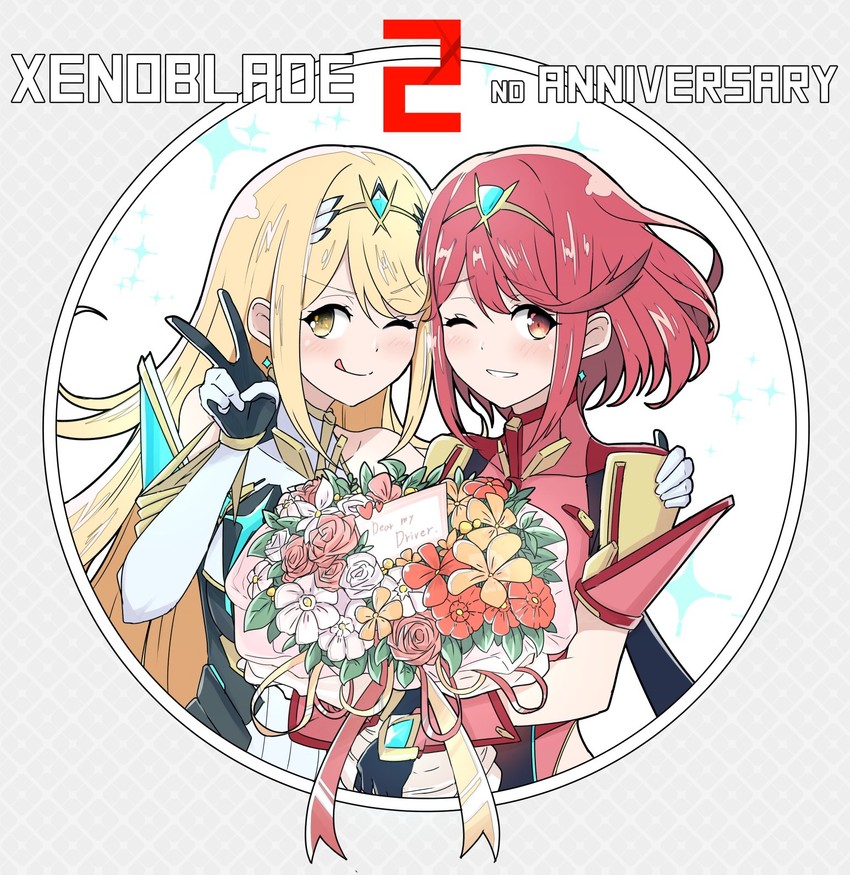 pyra and mythra (xenoblade chronicles and 1 more) drawn by mochimochi_(xseynao)
