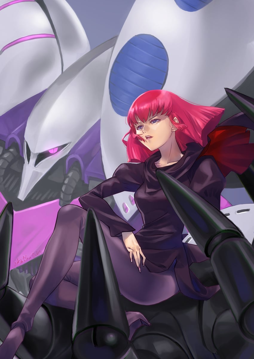 haman karn and qubeley (gundam and 2 more) drawn by katt_sun