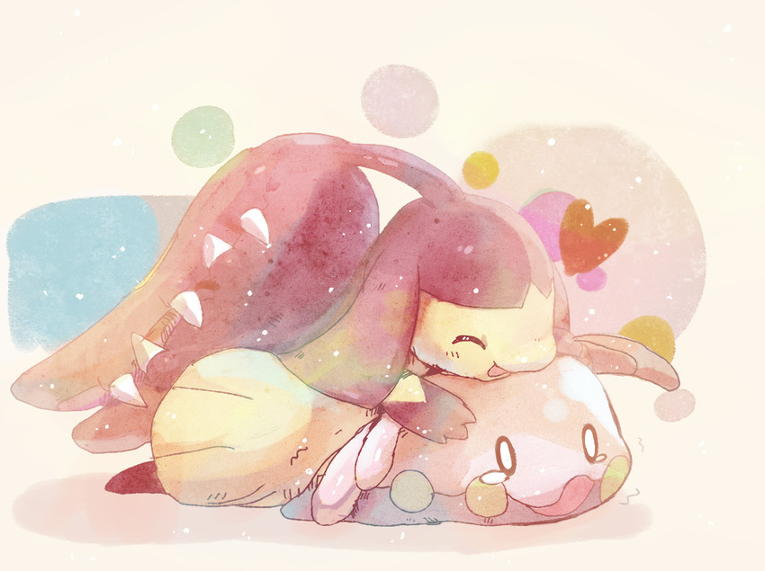 mawile and goomy (pokemon) drawn by b_spa_gyoreva