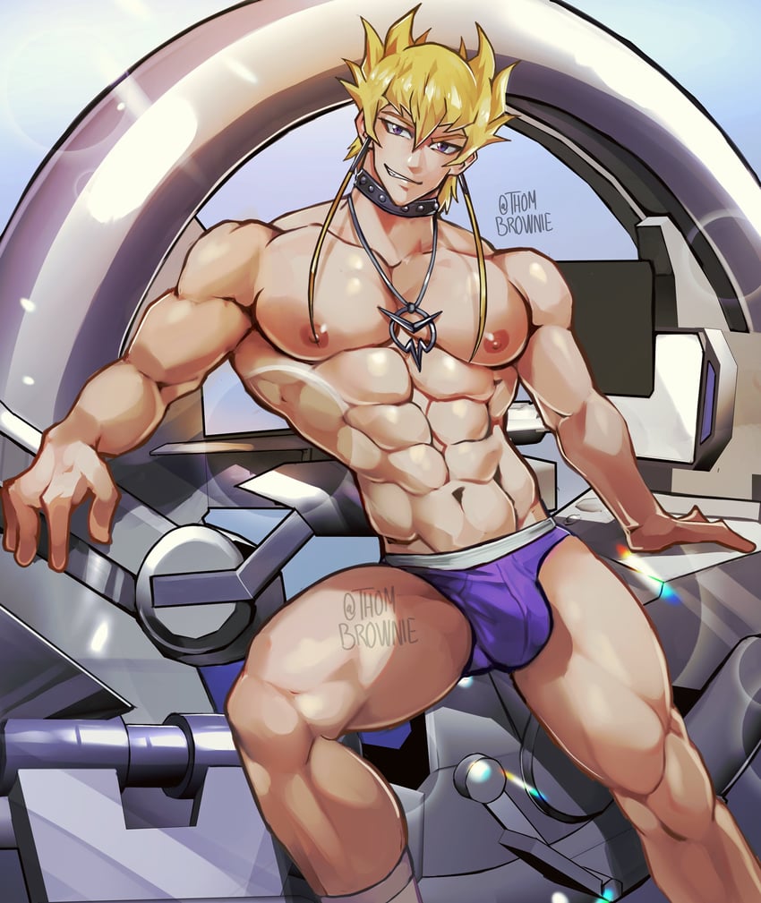 jack atlas (yu-gi-oh! and 1 more) drawn by thombrownie