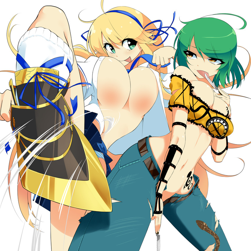 hikage and katsuragi (senran kagura and 1 more) drawn by mattari_yufi