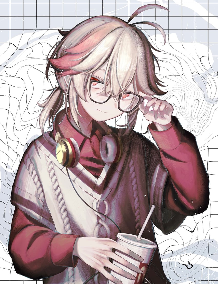 kaedehara kazuha (genshin impact and 1 more) drawn by mogugu_x
