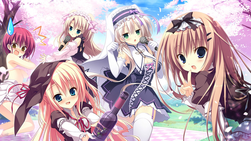 nanno alice, tokeizaka rei, tokeizaka kanon, suou hijiri, and kashiwabara mii (majo koi nikki) drawn by asakura_hayate, inugami_kira, and kozakura_ryou