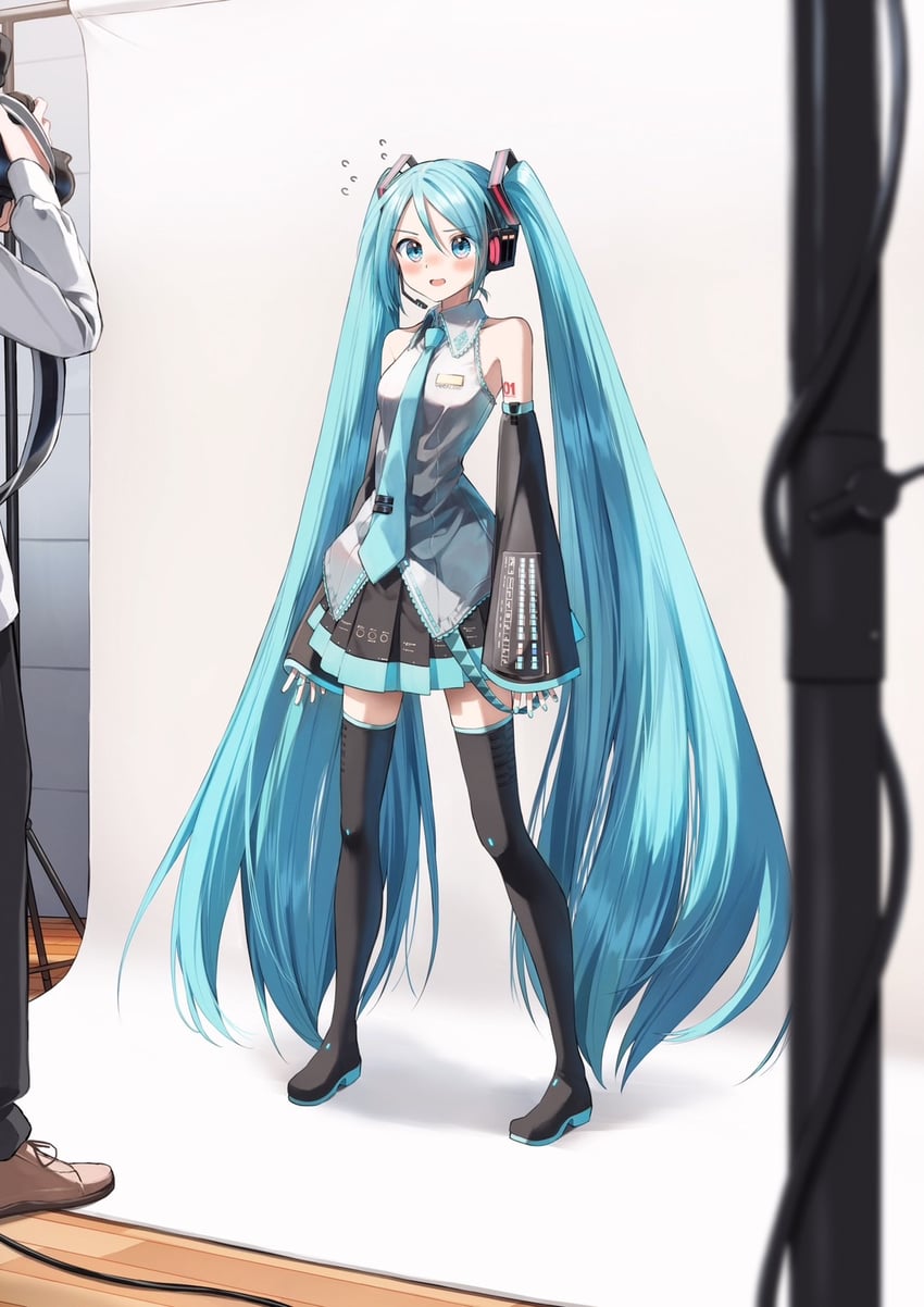 hatsune miku (vocaloid) drawn by pentagon_(railgun_ky1206)