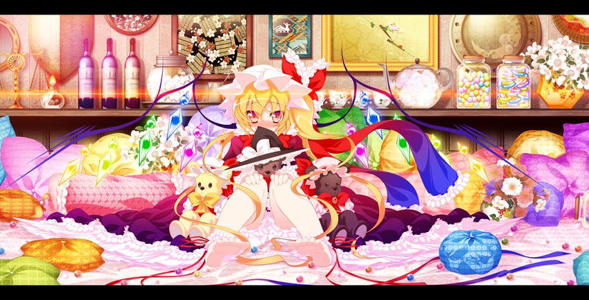 kirisame marisa, remilia scarlet, and flandre scarlet (touhou) drawn by goriyaku