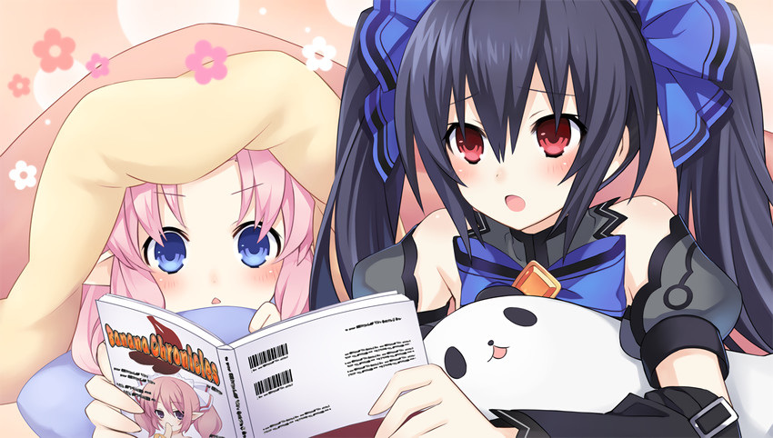 noire and restoa (neptune and 1 more) drawn by manamitsu