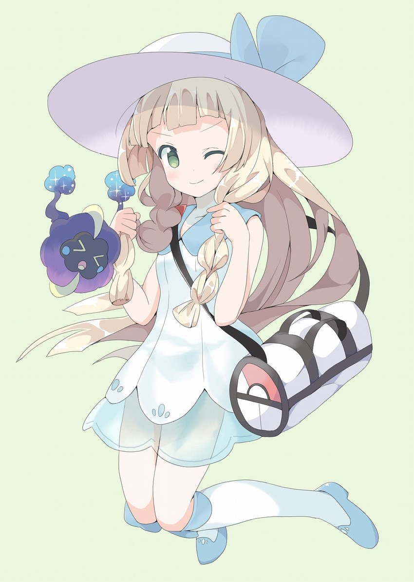 lillie and cosmog (pokemon and 1 more) drawn by tantan_men_(dragon)
