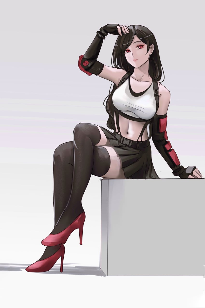 tifa lockhart (final fantasy and 2 more) drawn by notgustiarp