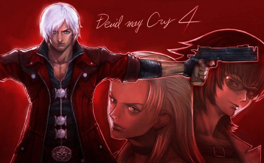 dante, lady, and trish (devil may cry and 1 more) drawn by boyaking