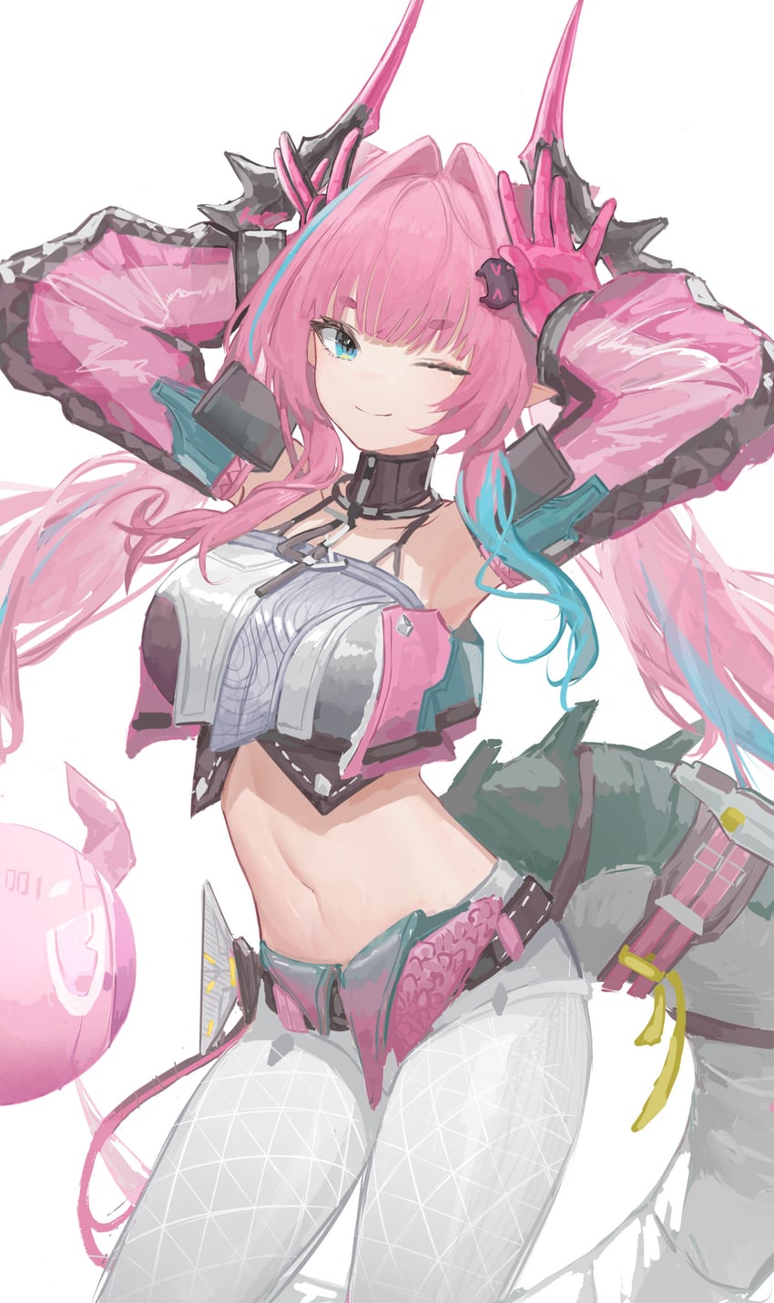 yvonne (arknights and 1 more) drawn by yan_z