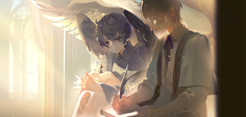 amon and adam (lord of the mysteries) drawn by mrthersh