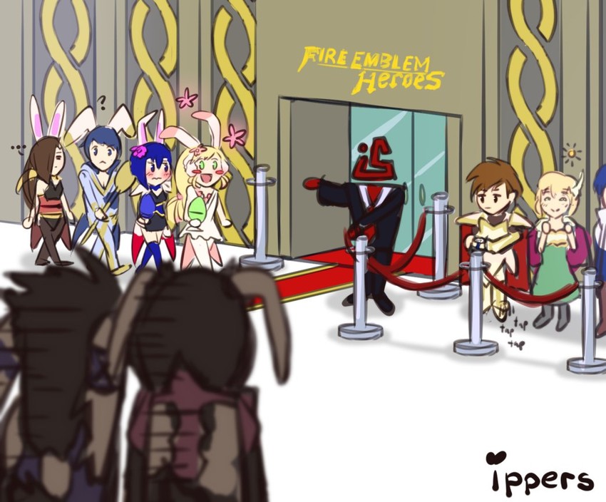sharena, kagero, catria, alfonse, leif, and 2 more (fire emblem and 6 more) drawn by ippers
