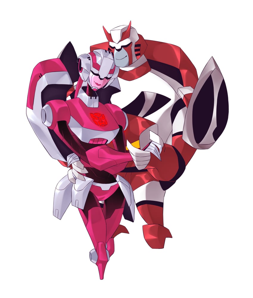 arcee and ratchet (transformers and 1 more) drawn by mecha-vision