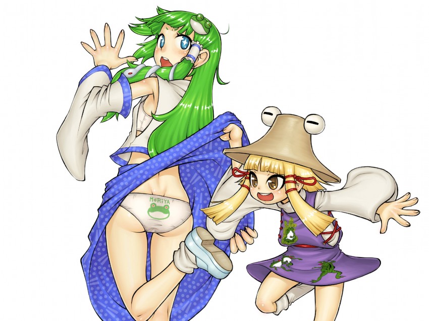 kochiya sanae and moriya suwako (touhou) drawn by jon_henry_nam