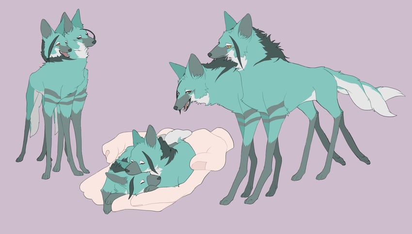 floyd leech and jade leech (twisted wonderland) drawn by raccoonlot