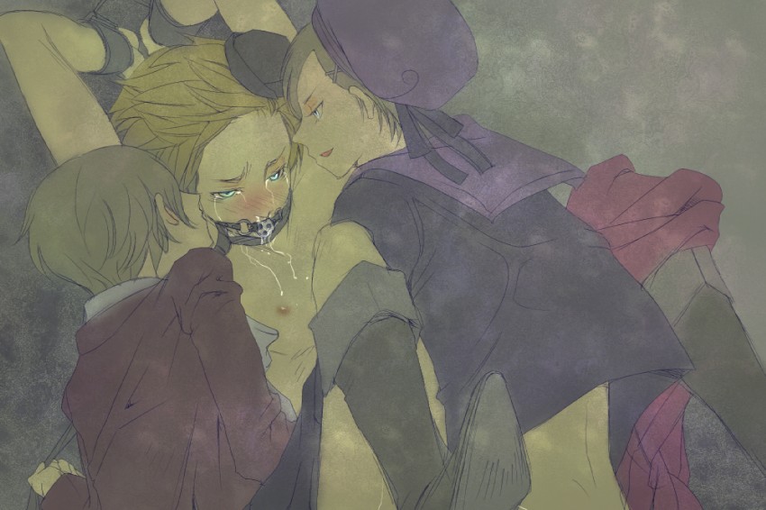 norway, denmark, and iceland (axis powers hetalia) drawn by kossokoso