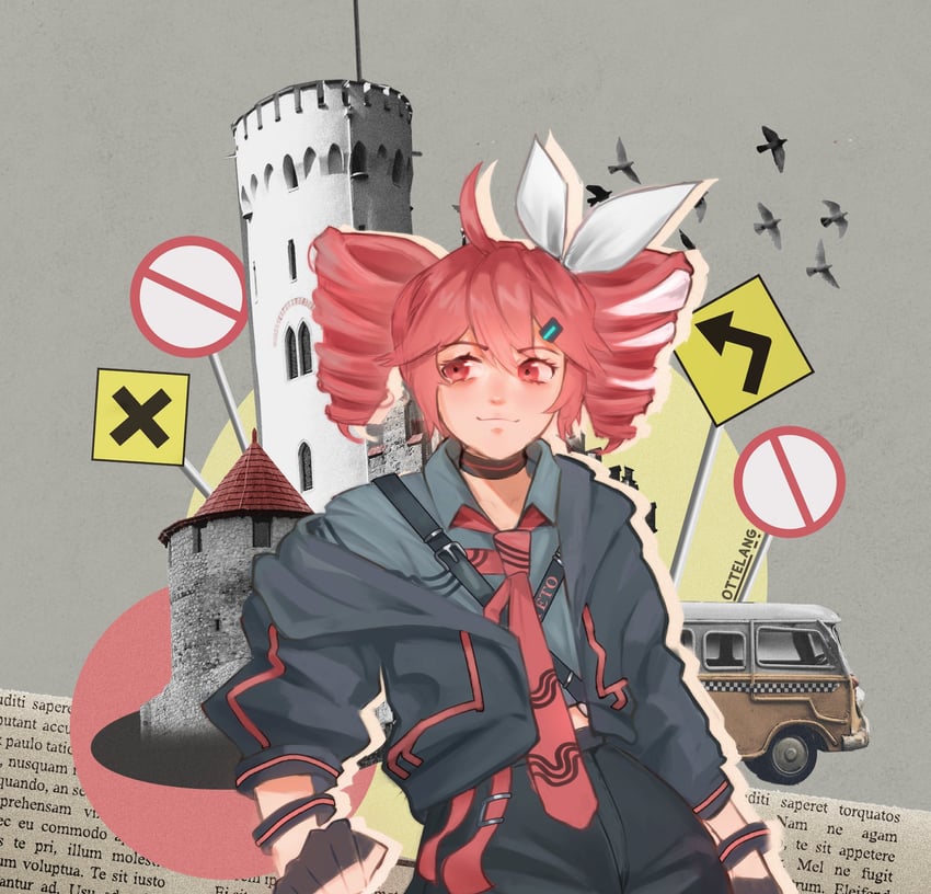 kasane teto (utau and 2 more) drawn by ottelang
