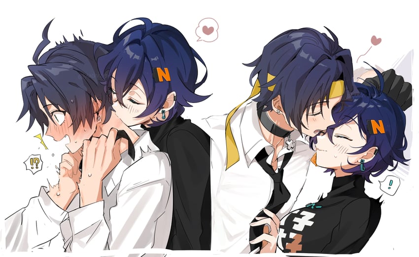 belle and asaba harumasa (zenless zone zero) drawn by yuchizero