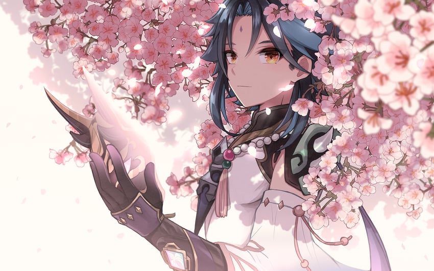 xiao (genshin impact) drawn by su34ma