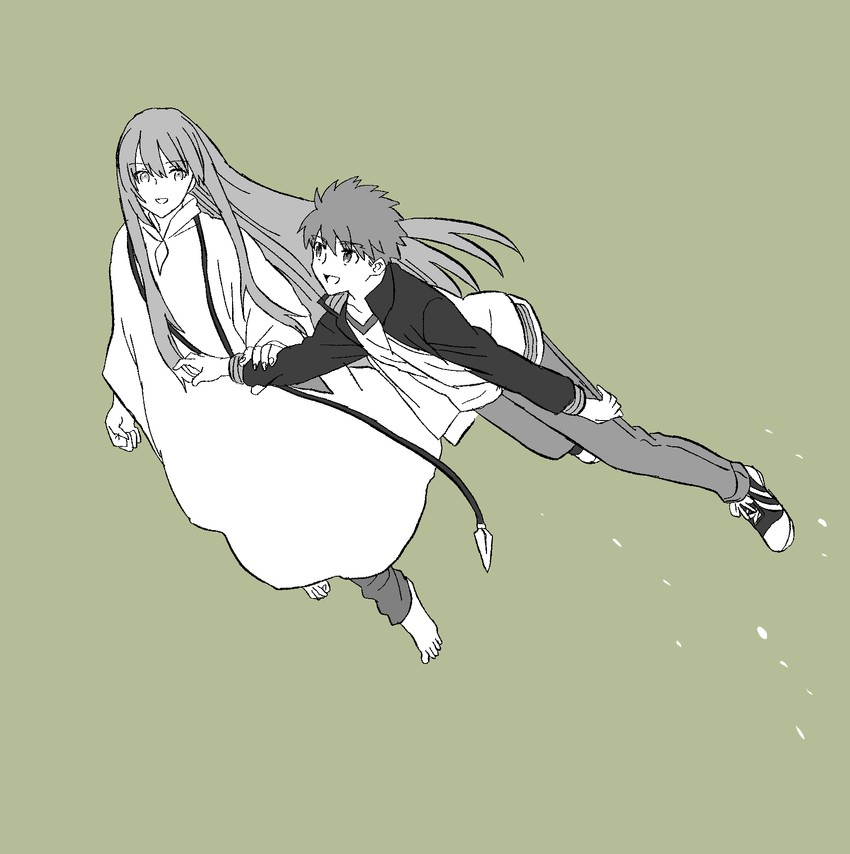 emiya shirou and enkidu (fate and 3 more) drawn by none_(kameko227)