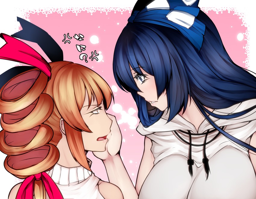 yorigami shion and yorigami jo'on (touhou) drawn by aoshima
