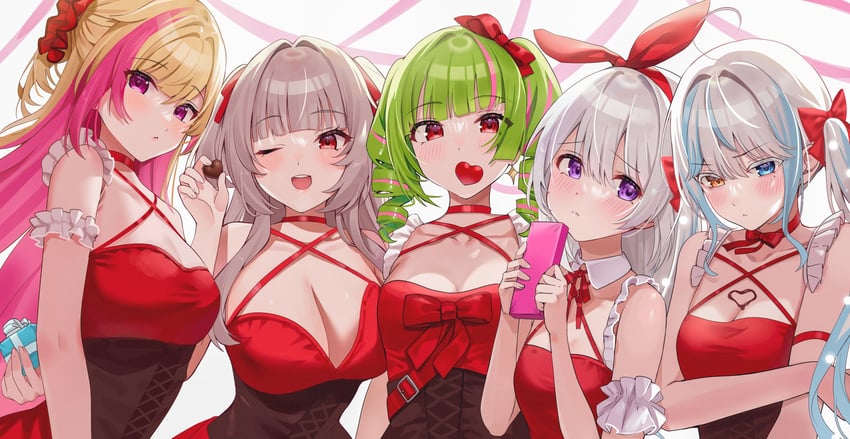 delutaya, kiruno ruki, mitwun, shironoha ito, and yashiro ai (indie virtual youtuber and 1 more) drawn by hatsuno_xxx