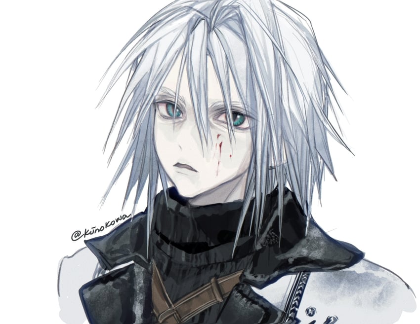 sephiroth (final fantasy and 2 more) drawn by kinokowa