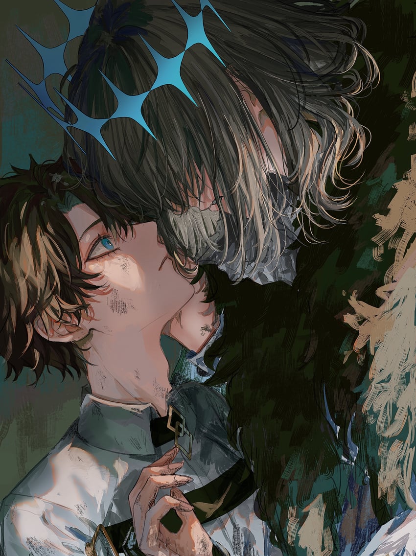 fujimaru ritsuka and oberon (fate and 1 more) drawn by asano_(kazusasn)