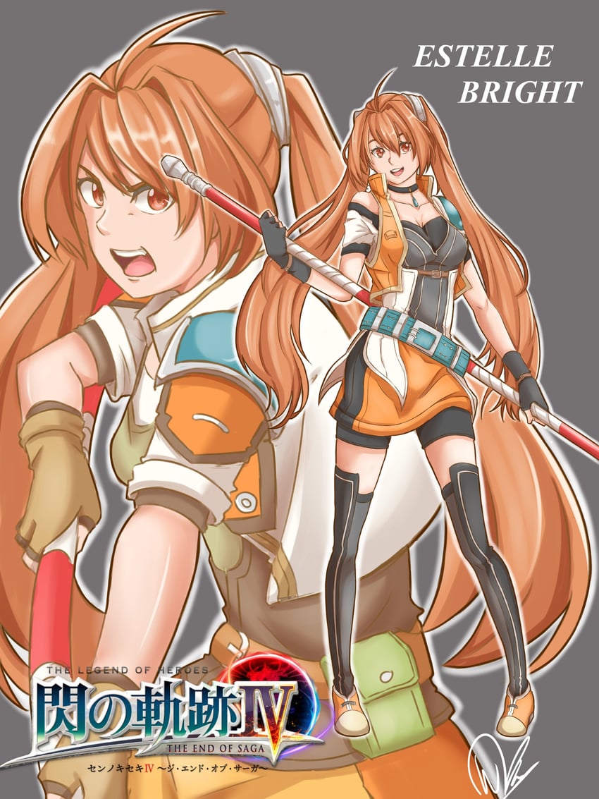 estelle bright (eiyuu densetsu and 3 more) drawn by himwi