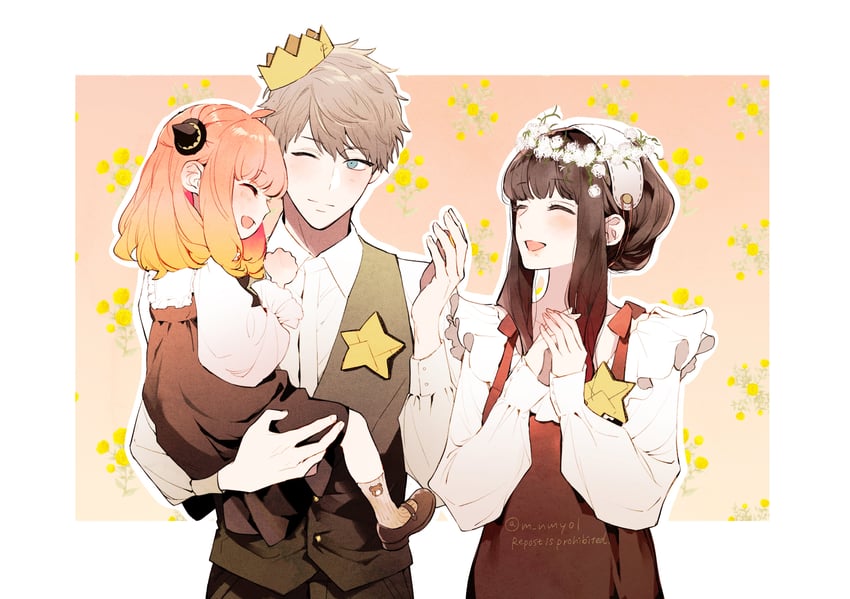 yor briar, anya, and twilight (spy x family) drawn by hinamori_(m_nmy01)