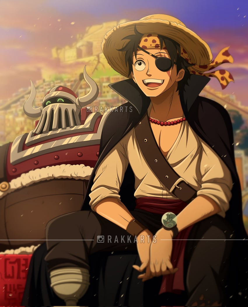 joy boy and emet (one piece) drawn by rakara11_(rakkarts)