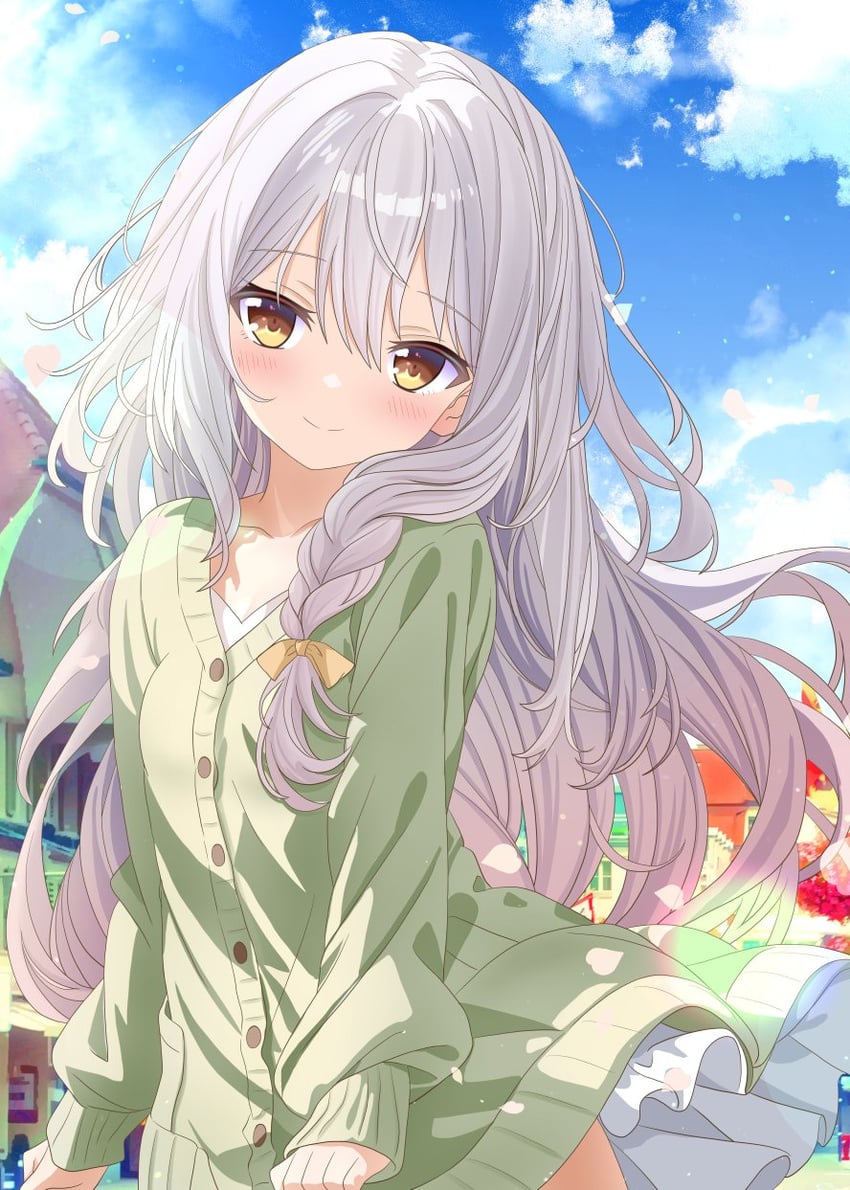 silver-haired girl (original) drawn by aruka_(alka_p1)