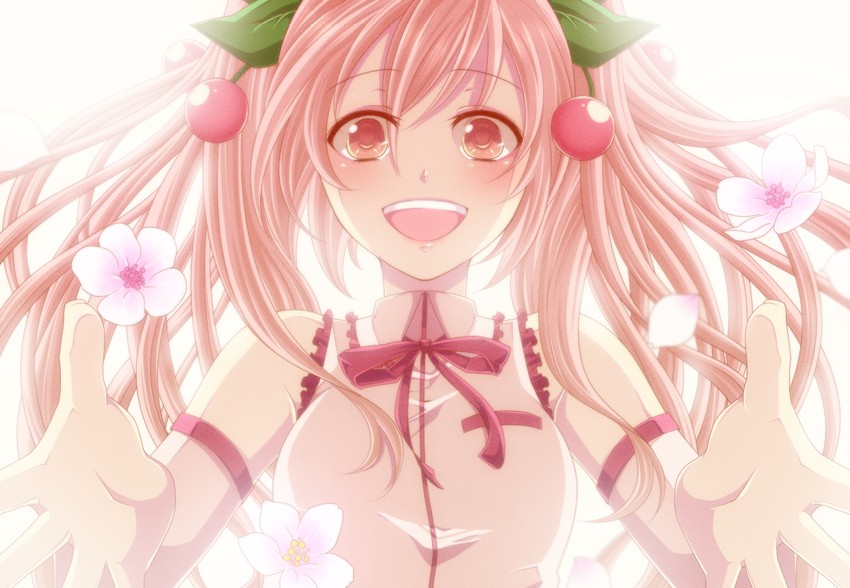 hatsune miku and sakura miku (vocaloid) drawn by korosuke_(korosuke112) and yuha_(yh-krm)