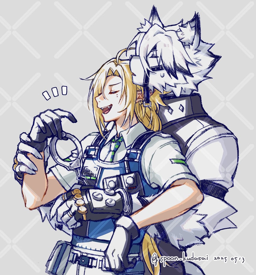 von lycaon and hugo vlad (zenless zone zero) drawn by washidake