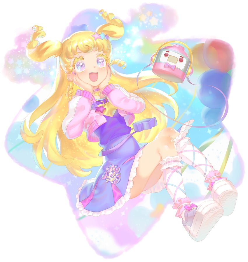 yumekawa yui, takki, and punicorn (pretty series and 2 more) drawn by murakami_hisashi