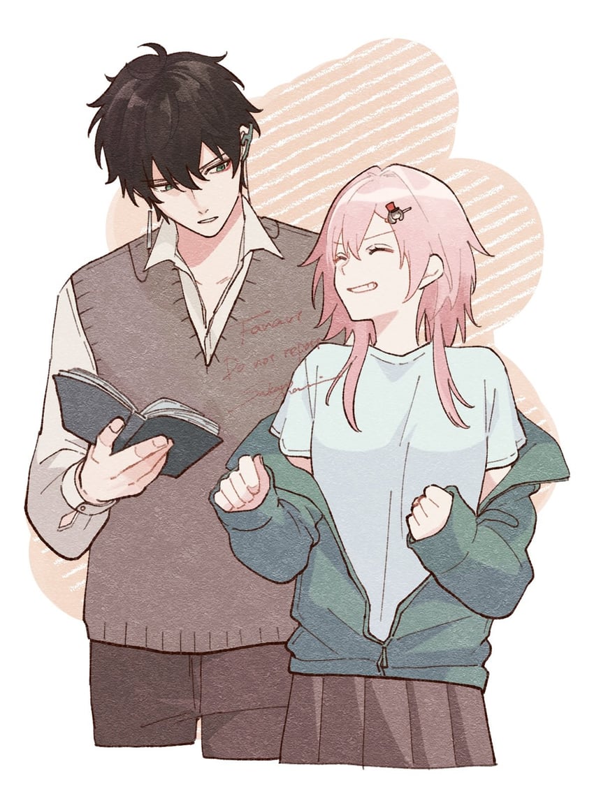 march 7th and dan heng (honkai and 1 more) drawn by sakanomachico