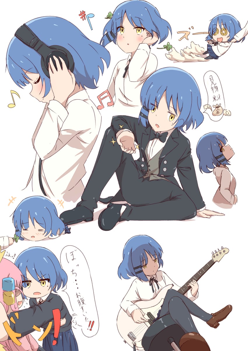 gotoh hitori and yamada ryo (bocchi the rock!) drawn by kaai_yuu