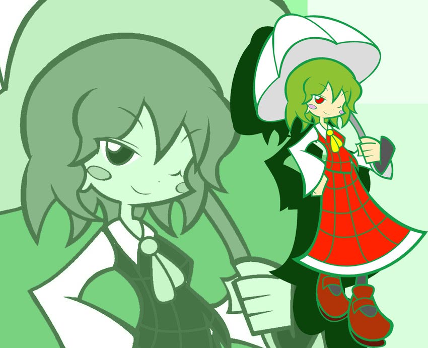 kazami yuuka (touhou and 2 more) drawn by ikasui_(okakenn1224)