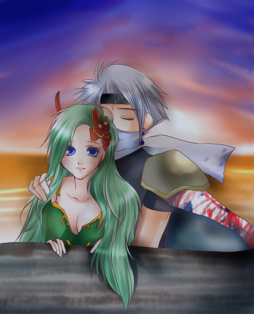 rydia, ninja, and edward geraldine (final fantasy and 2 more) drawn by matsuru_(gh+)