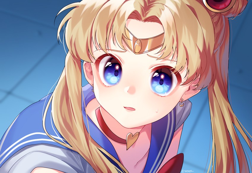 tsukino usagi and sailor moon (bishoujo senshi sailor moon and 1 more) drawn by taemin