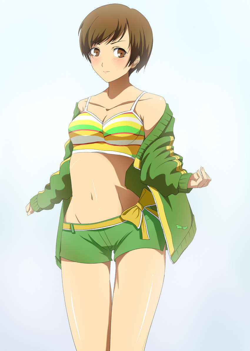 satonaka chie (persona and 1 more) drawn by akou_(phoenix777)