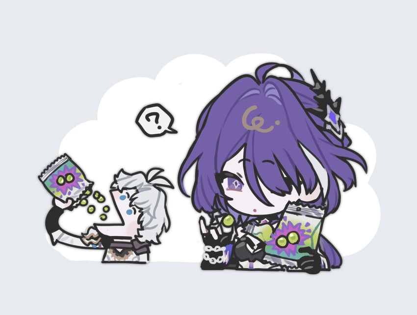 acheron and phainon (honkai and 1 more) drawn by platinum_(o0baijin0o)