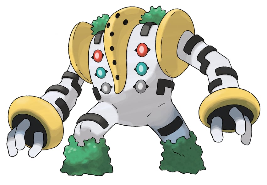 regigigas (pokemon and 1 more) drawn by sugimori_ken