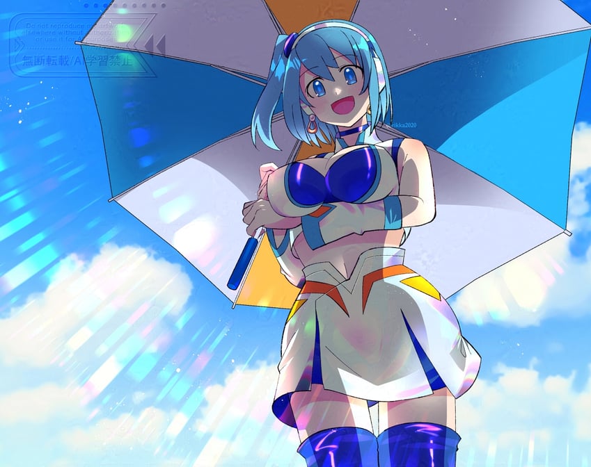 rico (mega man and 2 more) drawn by rikka_(user_hruv2435)