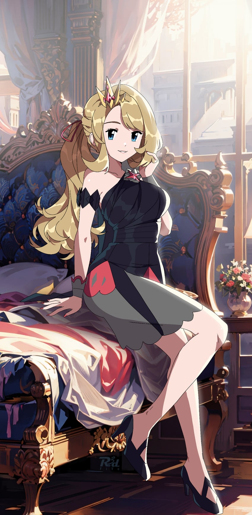 serena (pokemon and 1 more) drawn by r3dfive