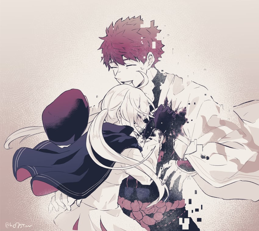 artoria pendragon, emiya shirou, artoria caster, and senji muramasa (fate and 1 more) drawn by no7star